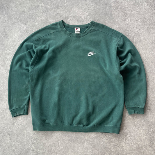 Nike 1990s heavyweight embroidered sweatshirt (XL)