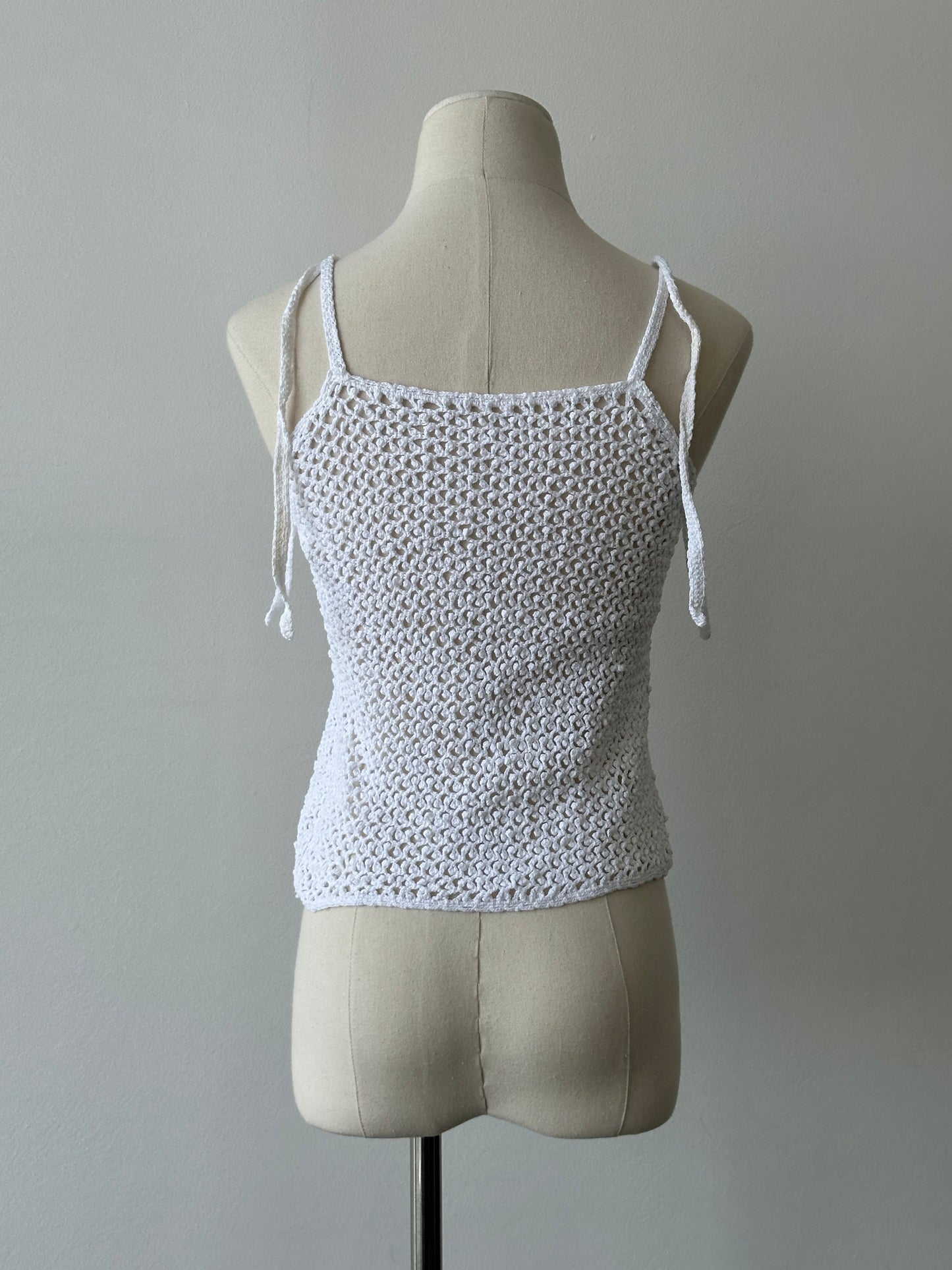 Vintage 2000s Crotchet Vest Top - S