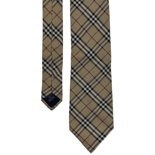 Vintage Burberry Nova Check Silk Tie