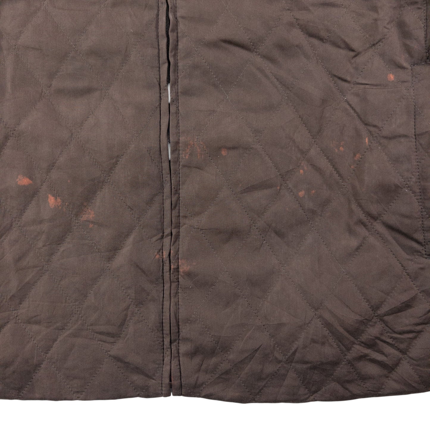 Vintage 2000s Burberry Nova Check Lined Fur Collar Quilted Jacket Womens Size L | Large, Brown