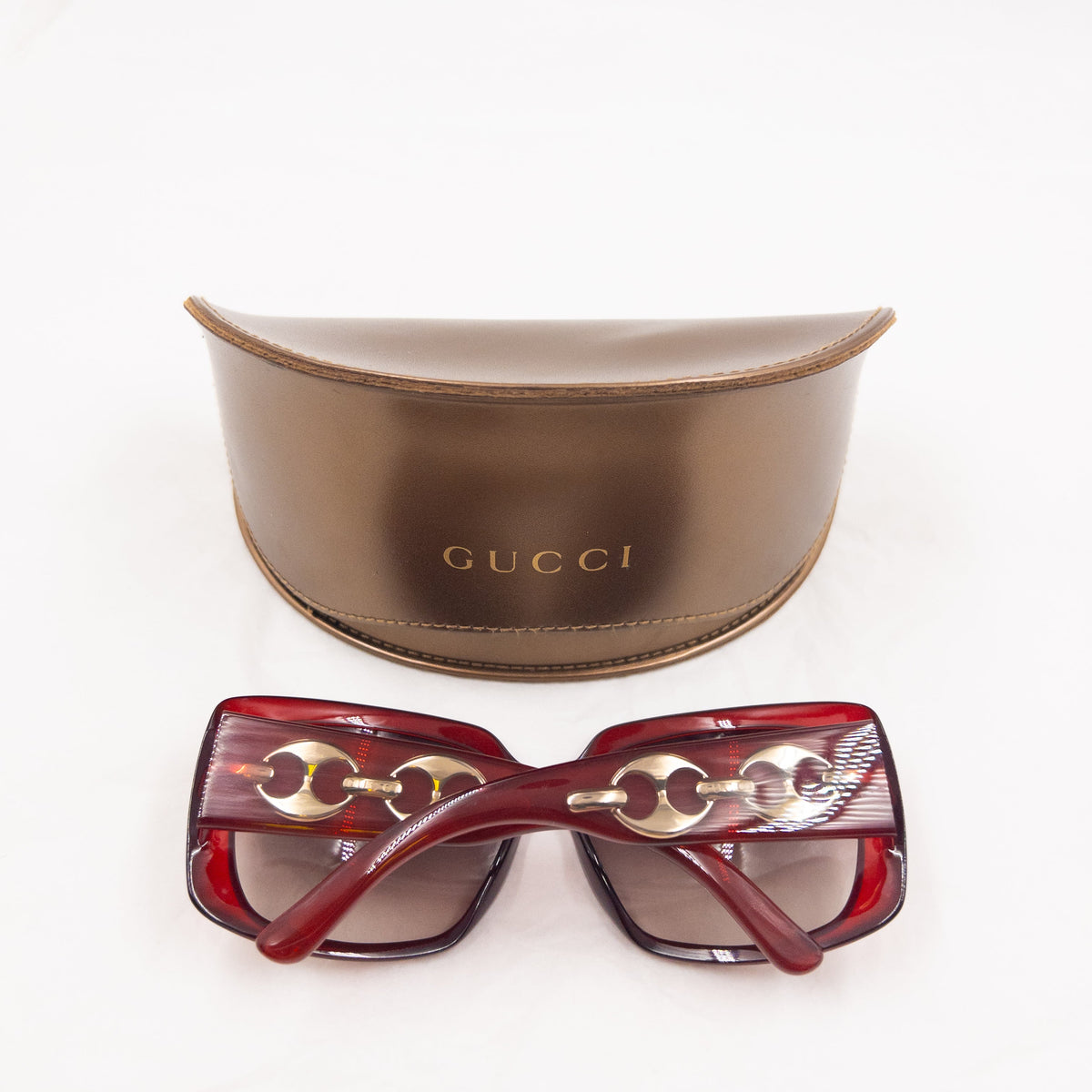 Vintage 2000s Gucci Chain Link Sunglasses | O/S, Gold