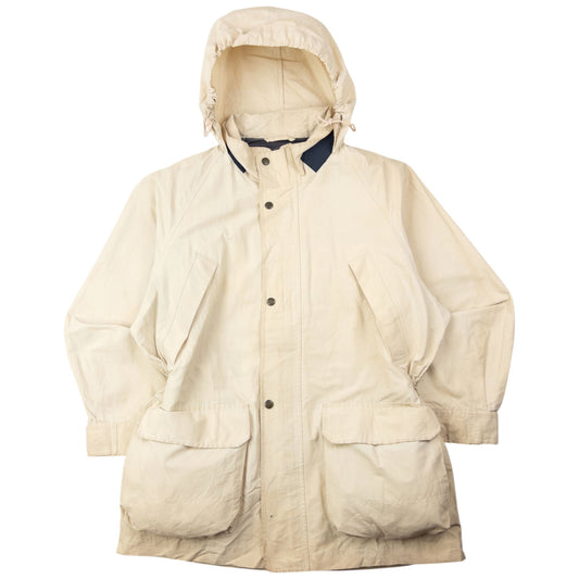 Vintage 80s Burberry Zip Up Jacket Size M | Medium, Cream