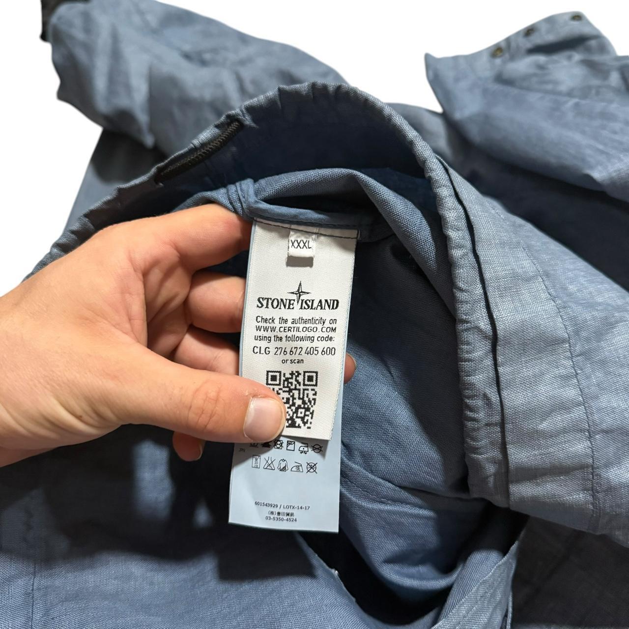 Stone Island Lino Watro Tela Jacket | XXXL, Light Blue