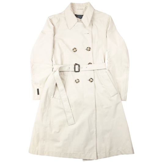 Vintage 2007 Prada Sport Goretex Belt Waist Trench Jacket Womens Size L | Large, Cream