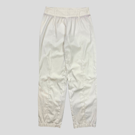 Prada Sport 00’s Linen Ponte Trousers - UK6-8 | O/S, White