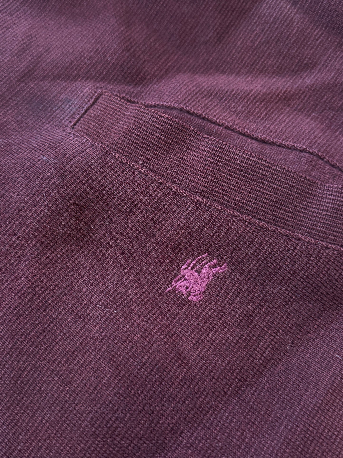 Buberry 2000's Wool Zip Up Nova Collar Harrington Jacket XL | Default Title, Burgundy