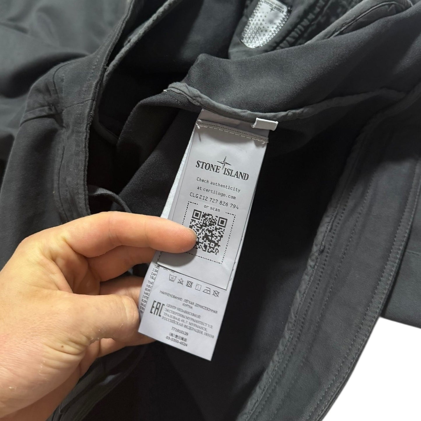 Stone Island Shadow Project Grey Zip Up | Medium, Grey