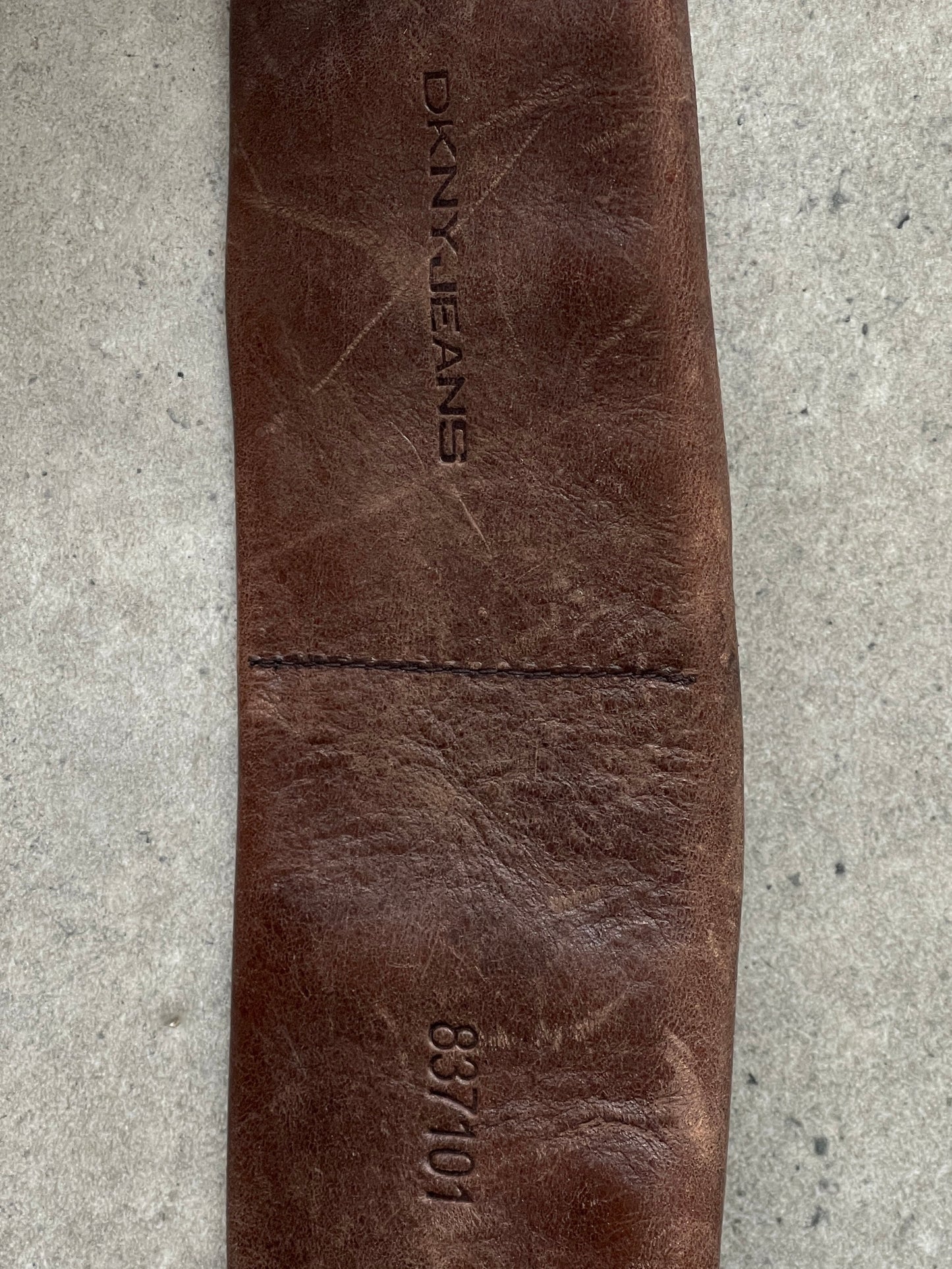 DKNY Jeans 2000s Leather Chunky Utility Belt Bag - W31-33