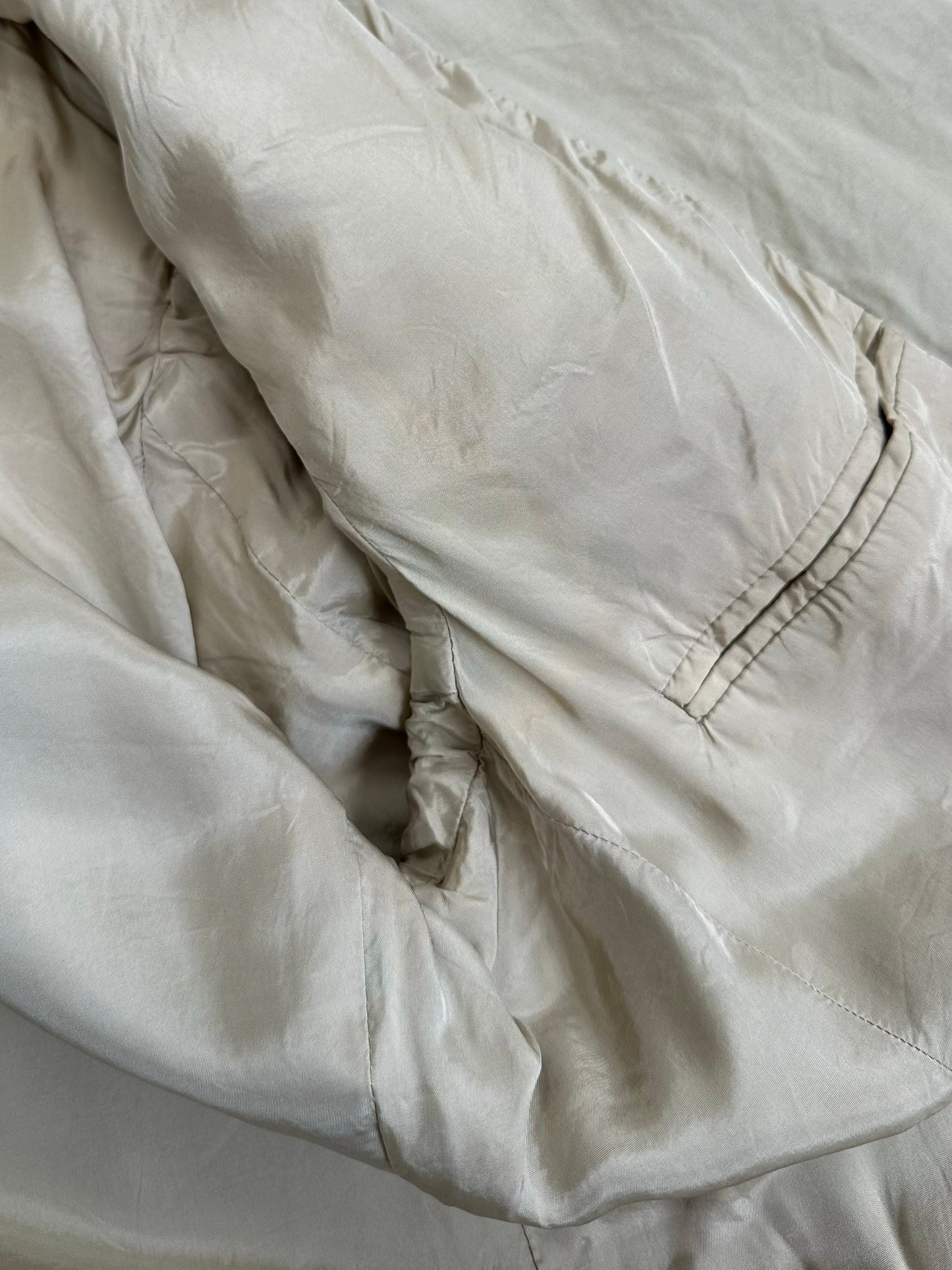 Emporio Armani 1990s Linen Single Breasted Blazer - M