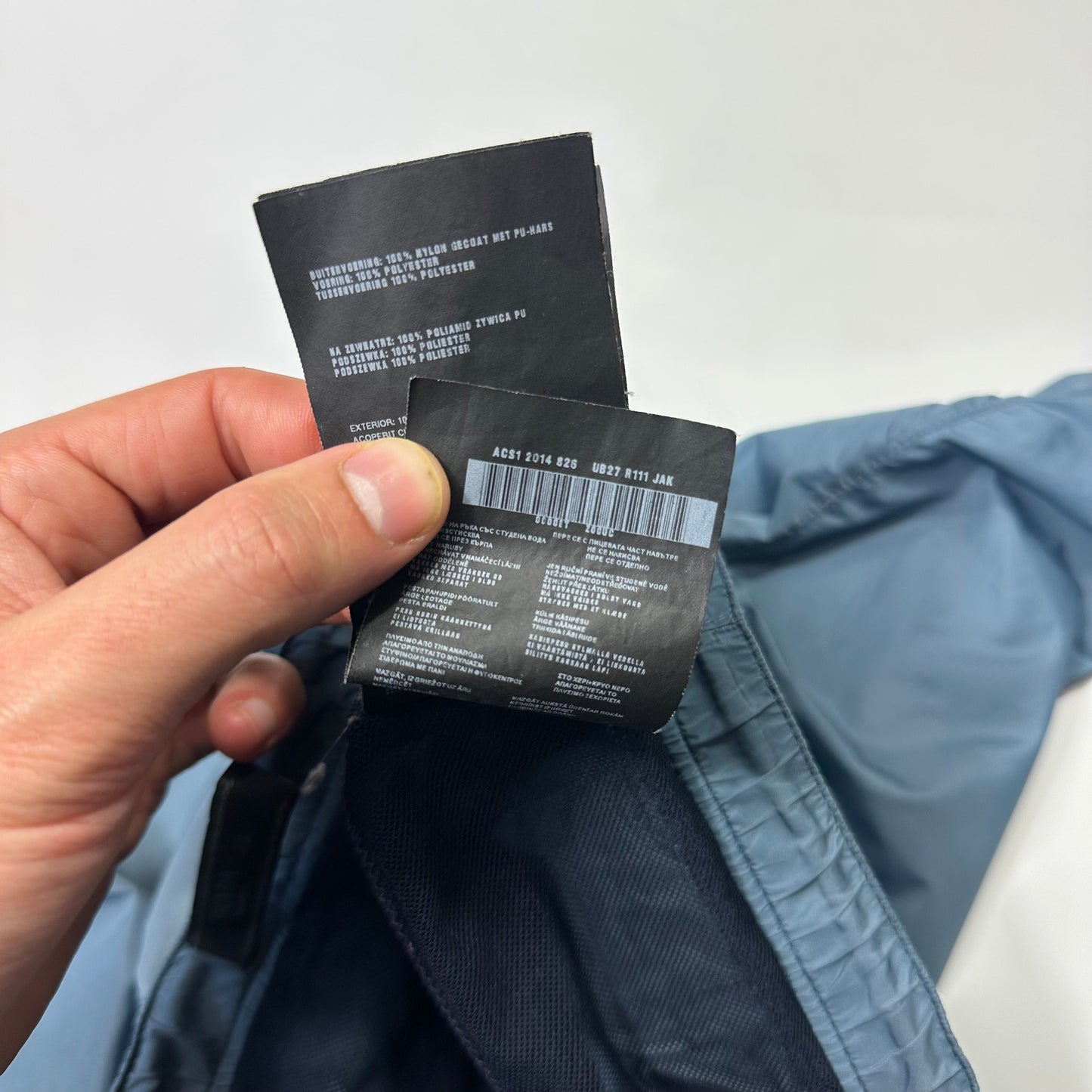 Prada 2014 Metallic Blue Red Tab Nylon Swim Shorts - M