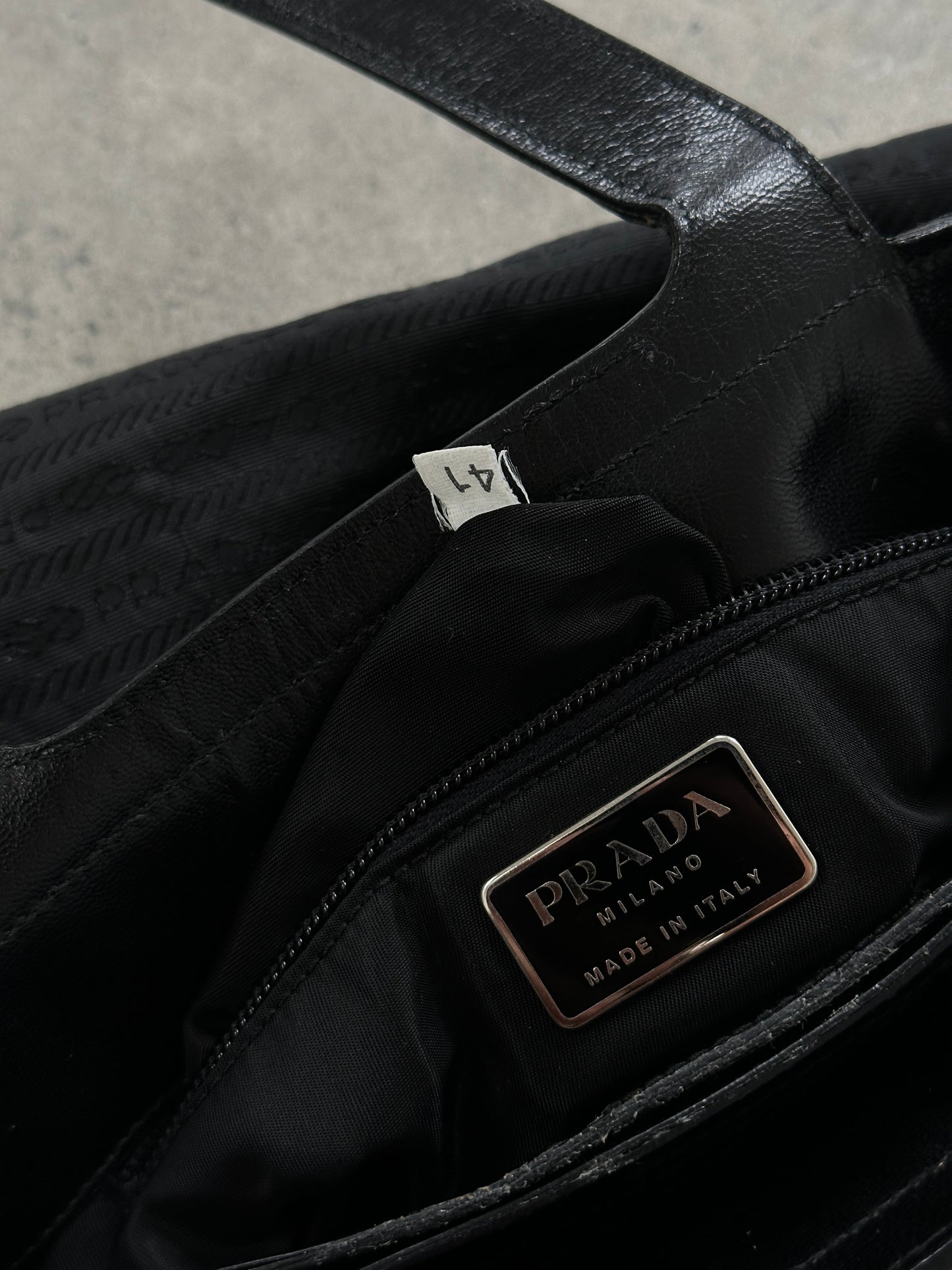 Prada 1990s Tessuto Monogram Handbag