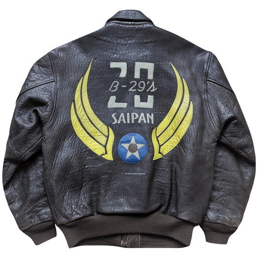 Avirex 'Saipan' 1988 A2 Leather Flight Jacket - S / M | S / M, Red