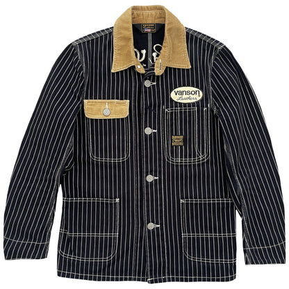 Vanson Leathers Pinstripe Worker Jacket