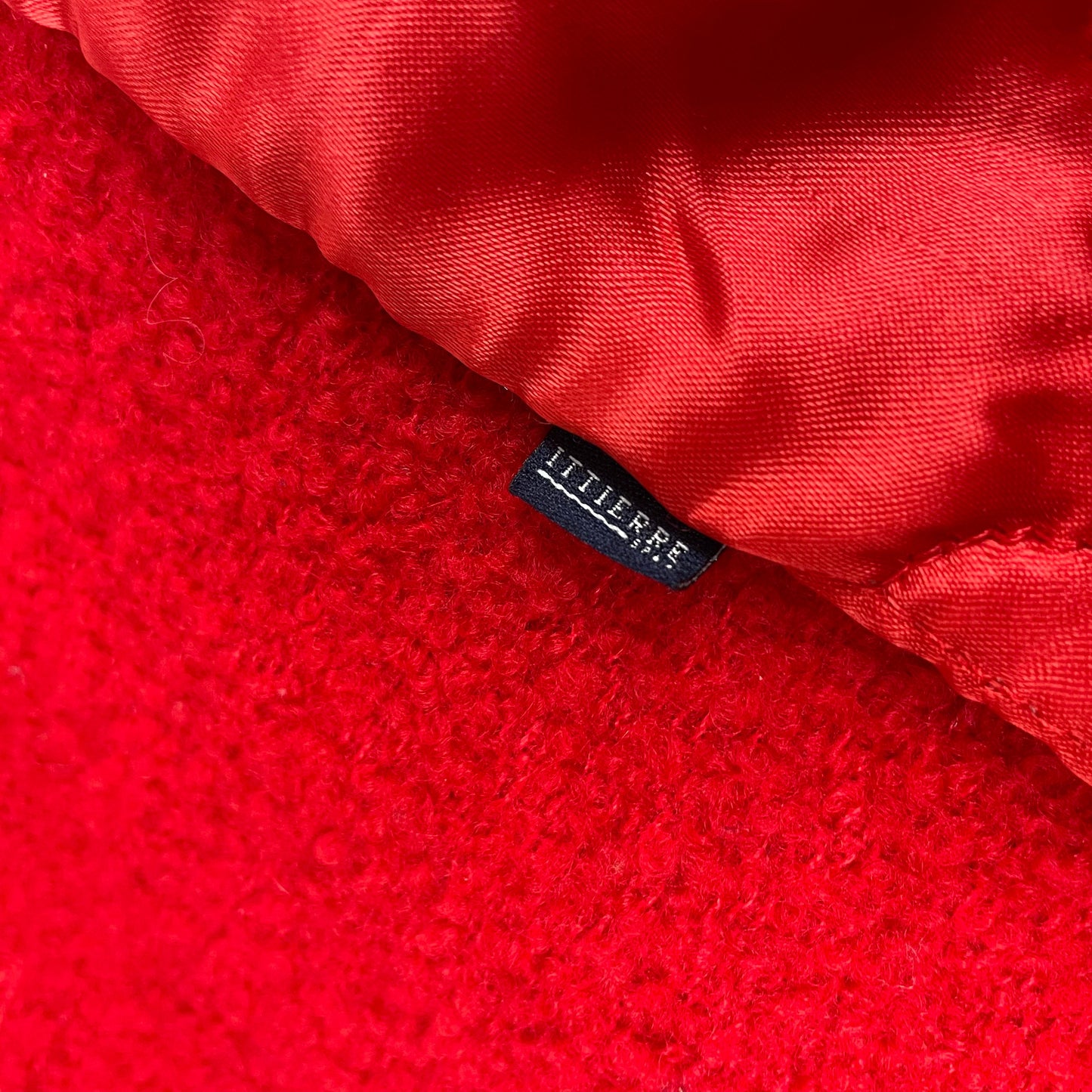 Versace c.1994 red boucle coat | S/M, Red