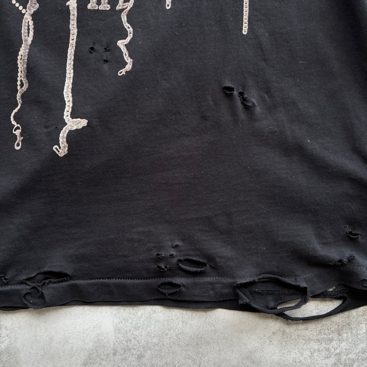 DIESEL DISTRESSED T-SHIRT | O/S, Red