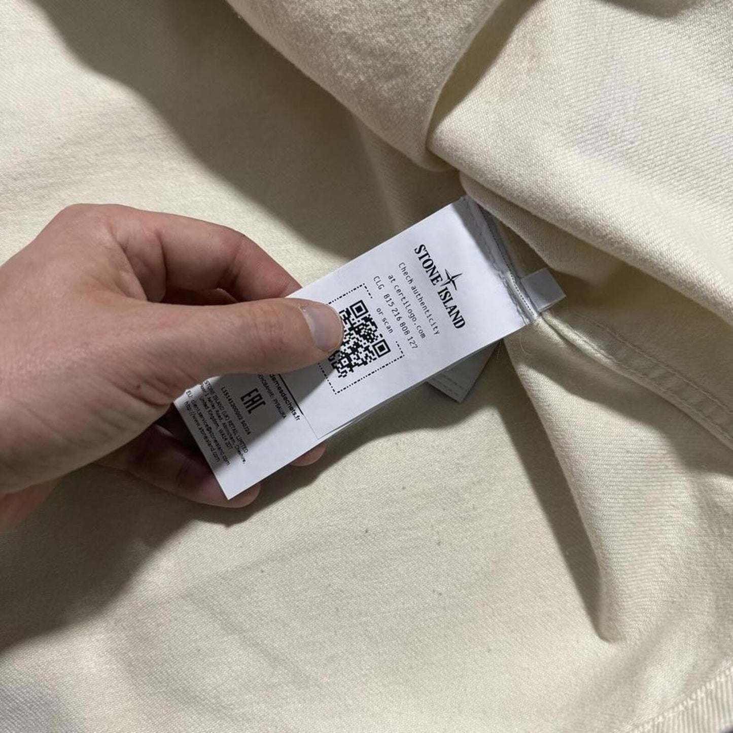 Stone Island Denim Research Overshirt | XXL, Off-white