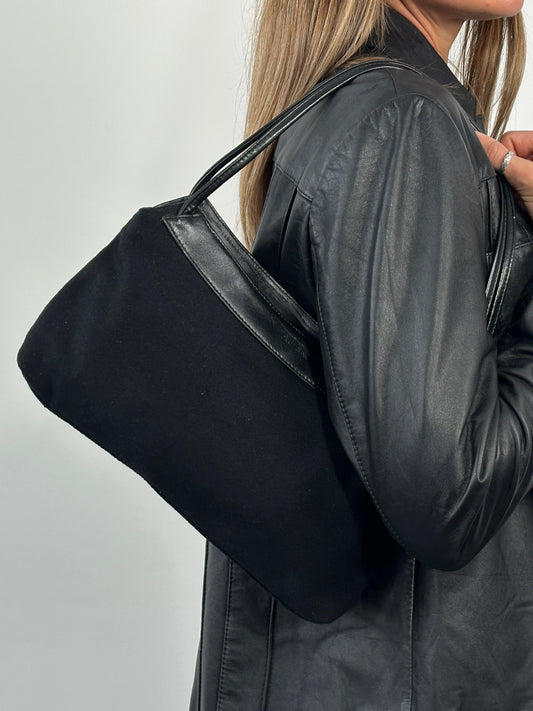 Armani Jeans 2000s Wool Shoulder Bag