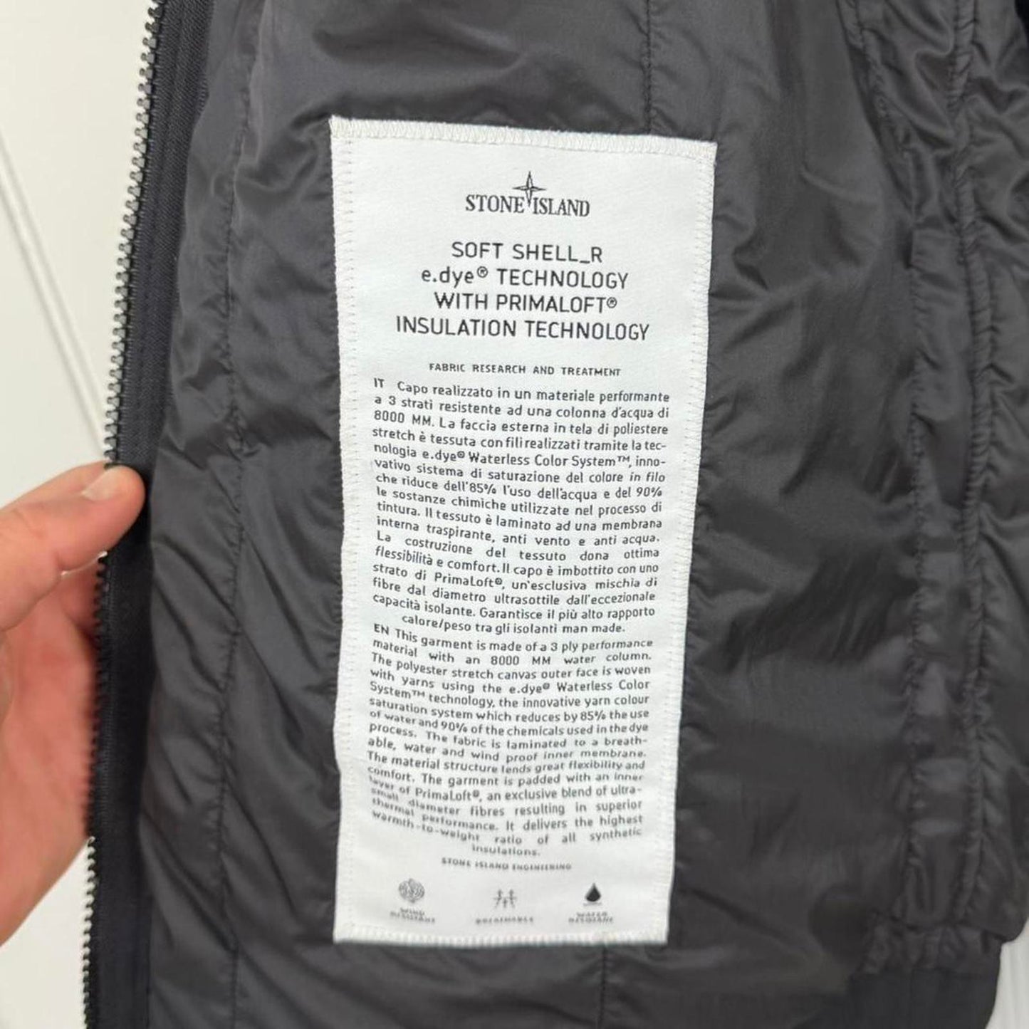 Stone Island Soft Shell_R Primaloft Jacket (M) | Medium, Red