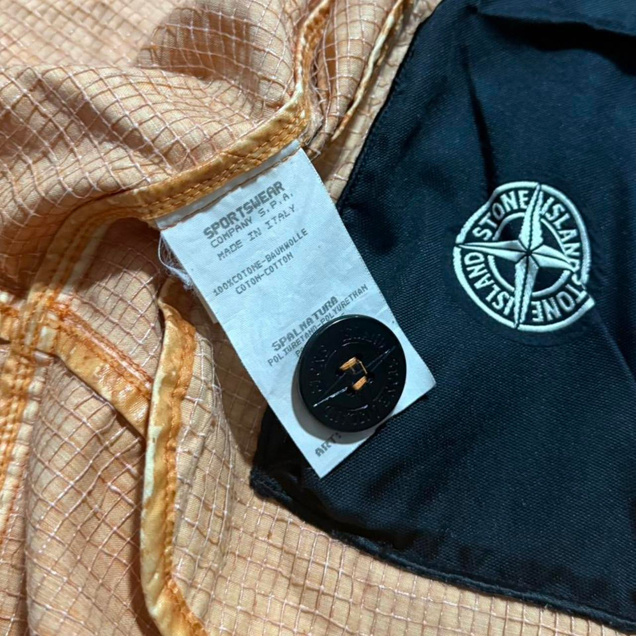 Stone Island 1997 Raso Gommato Mesh Jacket | Medium, Orange