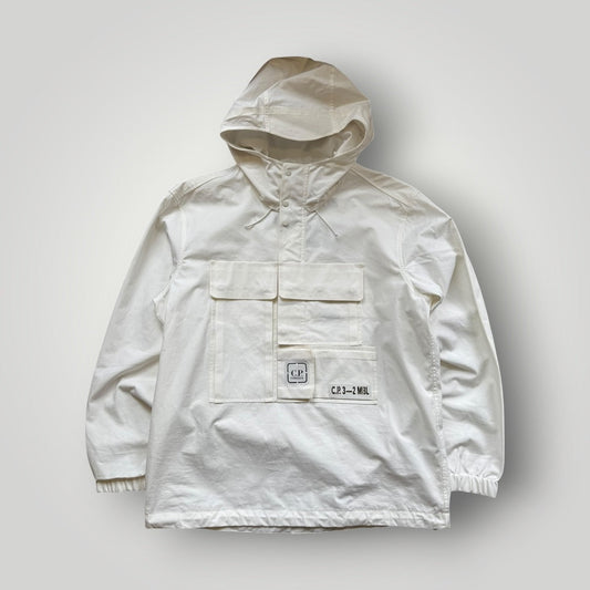 C.P. Company Metropolis Series White Hydro Tela Smock Jacket L | O/S, White