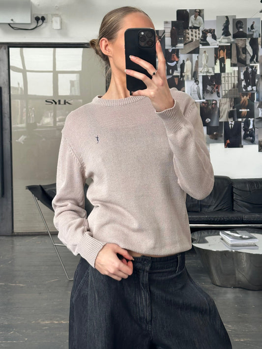 Yves Saint Laurent Sportswear 1990s Cotton Knitted Jumper - S