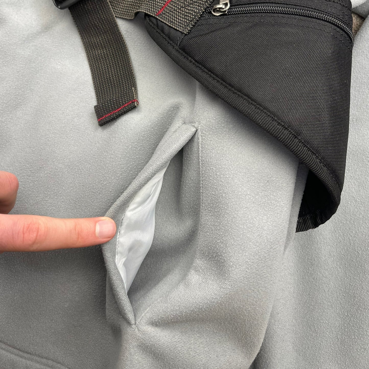 Quiksilver Shoulder Zip Fleece Hoodie Grey (L) | Default Title, Multicoloured