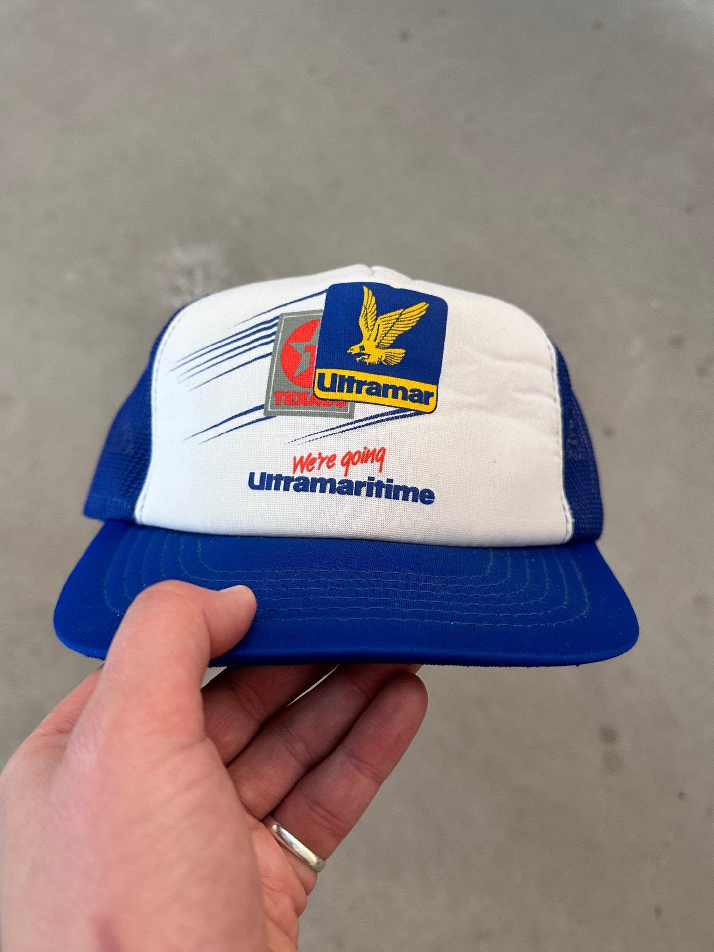 Ultramaritime Trucker Cap | O/S, Blue and White