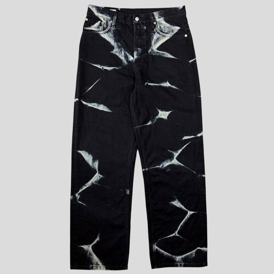 Dries Van Noten SS23 Pine Bleached Sublimation Baggy Jeans - 32-34 | O/S, Multicoloured