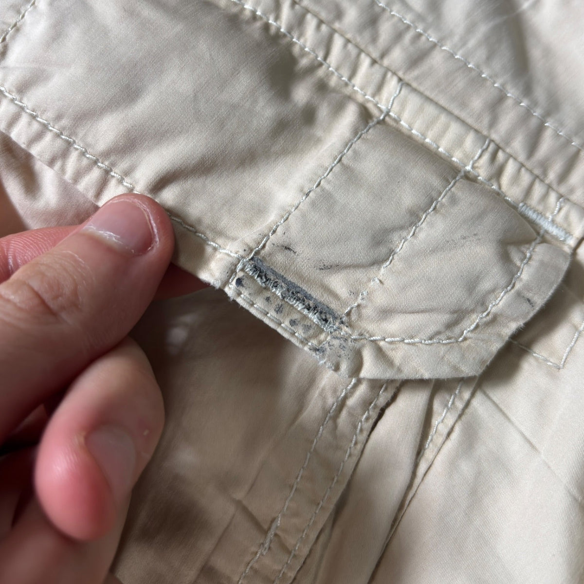 Armani Jeans 00's Linen Blend Cargo Shorts W36 | W36, Beige