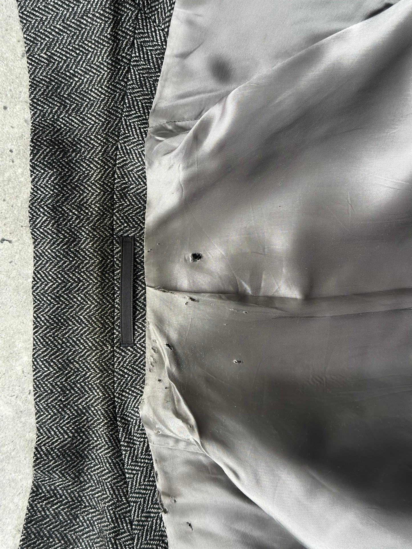 Loro Piana 1990s Wool Cashmere High Neck Blazer - 38R/L