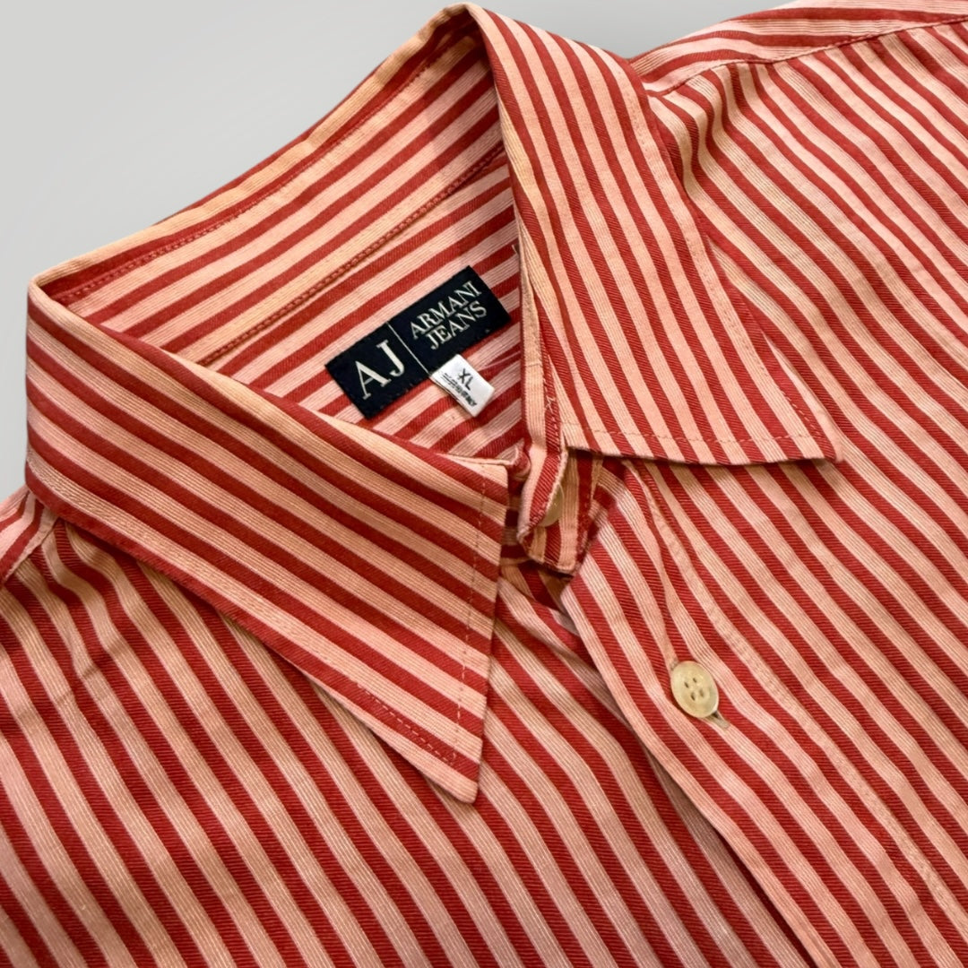Armani Jeans 2000's Stripe Shirt XL