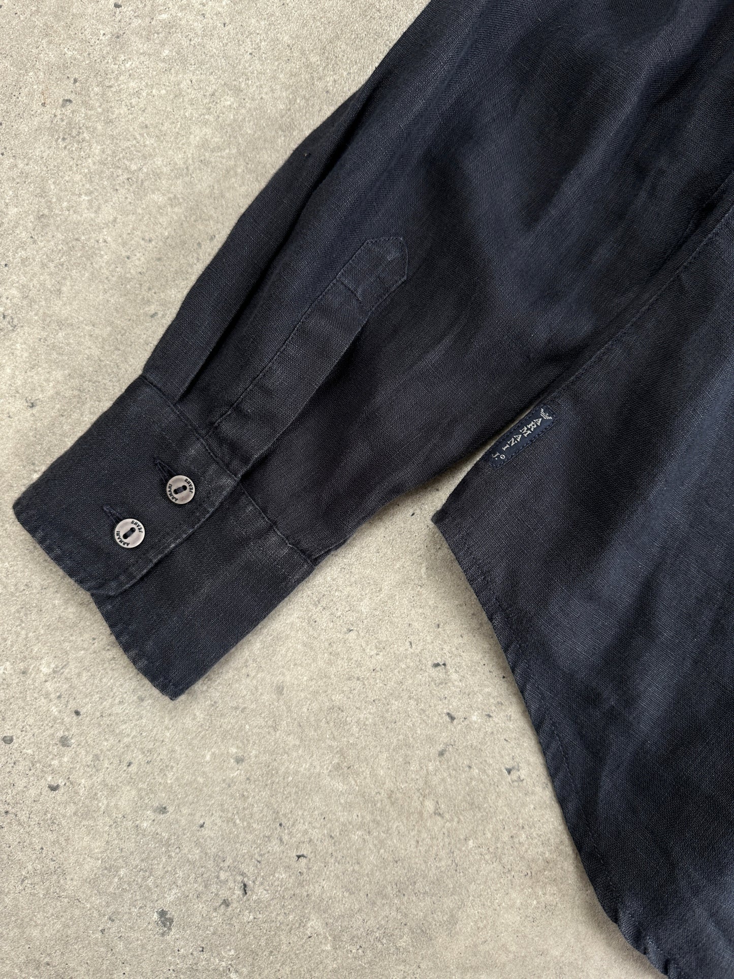 Armani Jeans 2000s Pure Linen Shirt - M