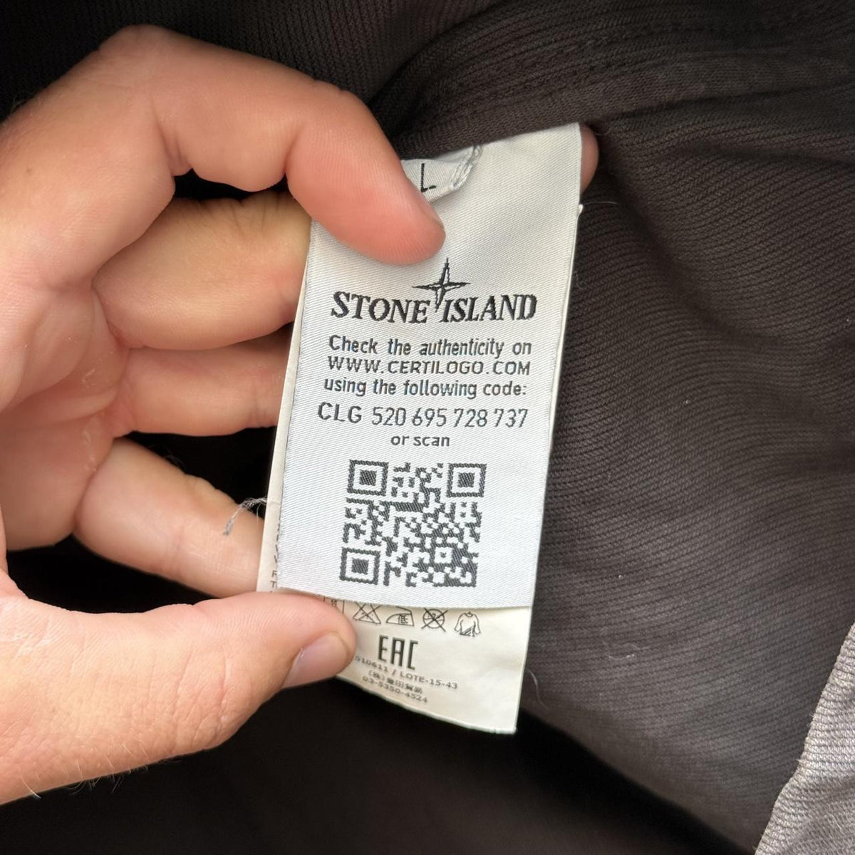 Stone Island Hooded Jacket (L) | Large, Brown