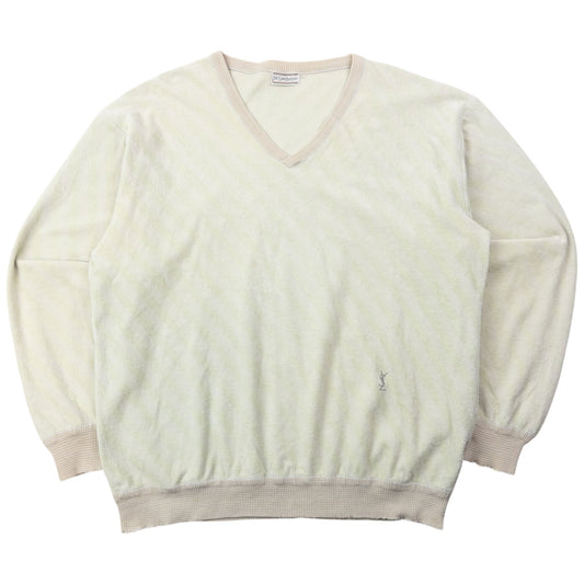 Vintage 80s YSL Yves Saint Laurent Striped Jumper Womens Size M | Medium, Multicoloured