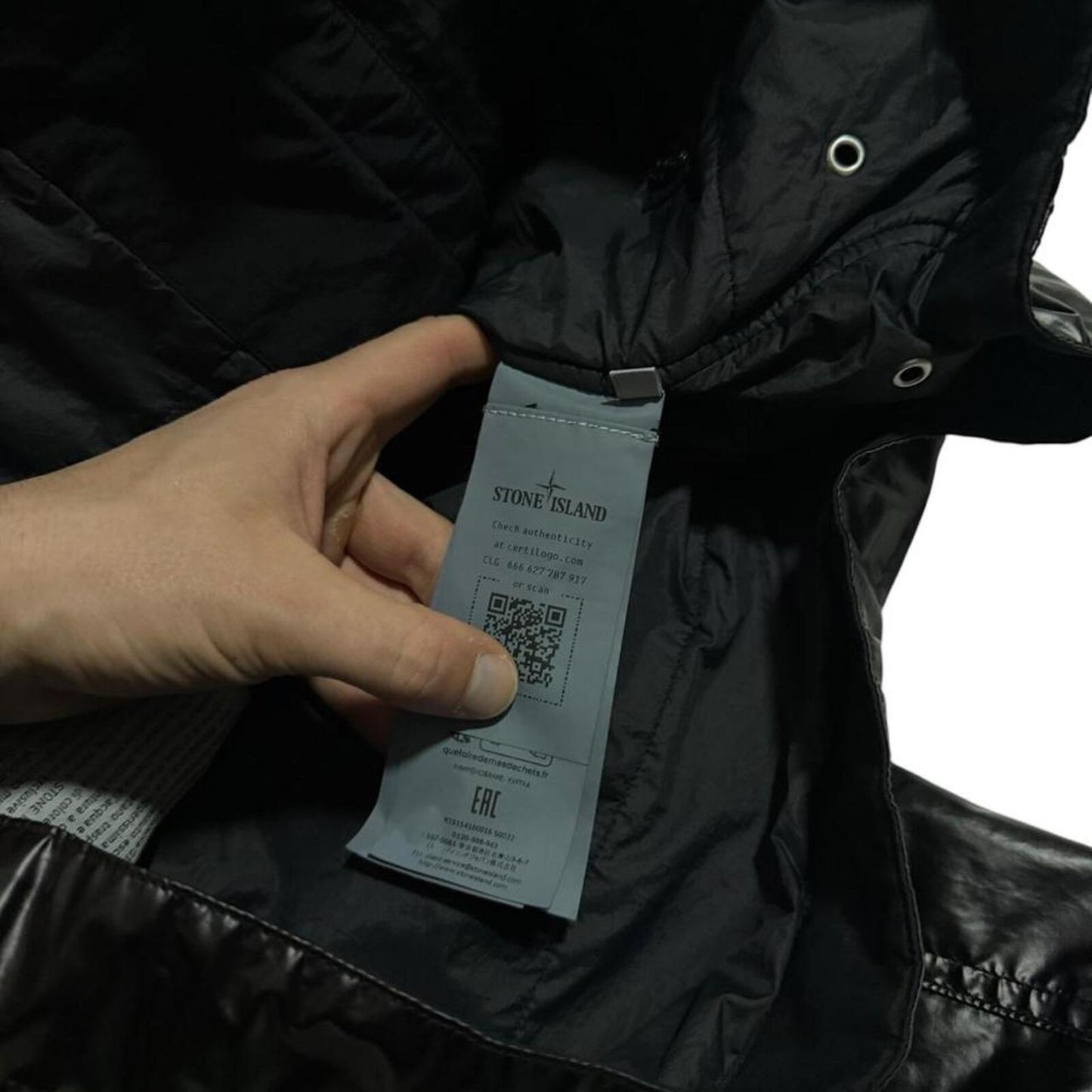 Stone Island Mussola Gommata-TC Jacket | Medium, Black