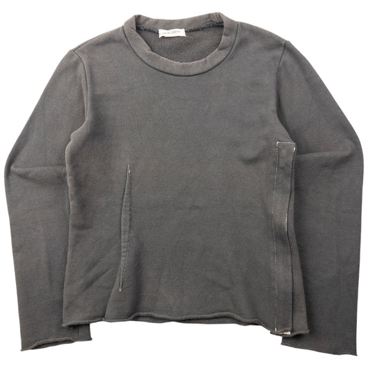Vintage 90s Comme Des Garçons Side Zip Sweatshirt Womens Size S | Small, Grey