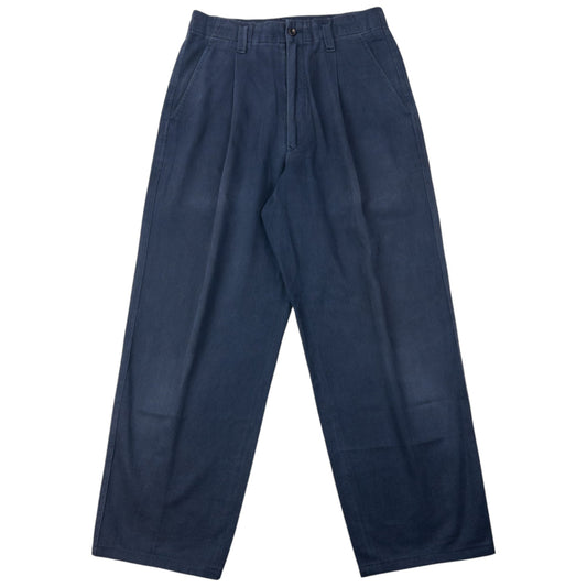 Vintage 90s Comme Des Garçons HOMME Pleated Trousers Size W28 | W28, Navy