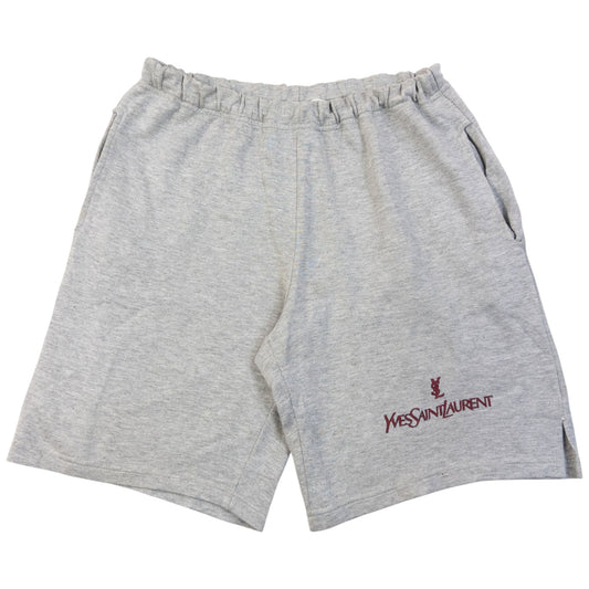 Vintage 90s YSL Yves Saint Laurent Lounge Shorts Size L | Large, Grey