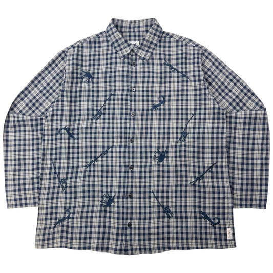 Vintage 90s Hai Sporting Gear By Issey Miyake Embroidered Button Up Shirt Size M