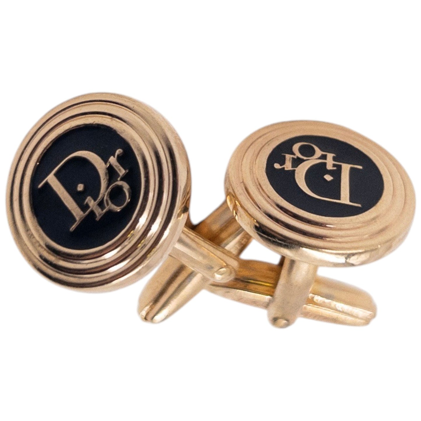 Vintage 90s Dior Embossed Cufflinks | O/S, Multicoloured
