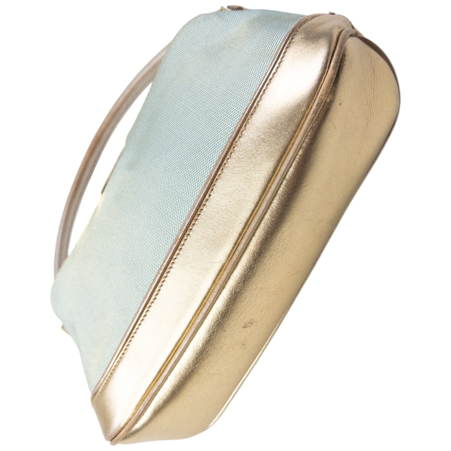 Vintage 2000s Gucci Metallic Pochette Mini Handbag