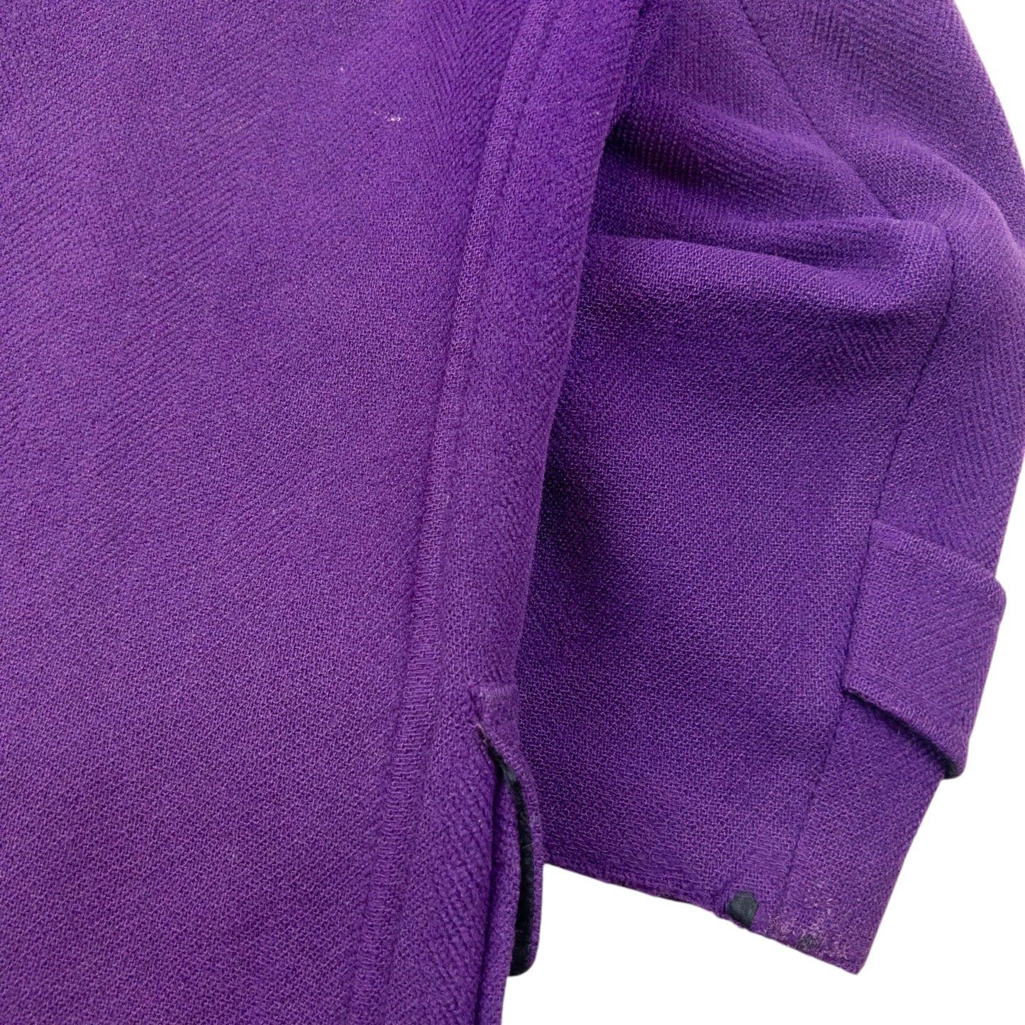 Vintage 2000s Burberry Wool Duffle Jacket Womens Size XL | O/S, Purple