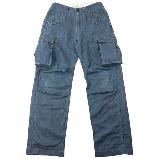 Vintage Ralph Lauren Polo Jeans Cargo Trousers Size W32 | W32, Grey Blue