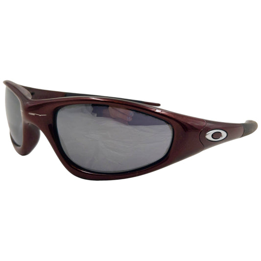 Vintage 1996 Oakley Straight Jacket Blood/Black Iridium | O/S, Multicoloured
