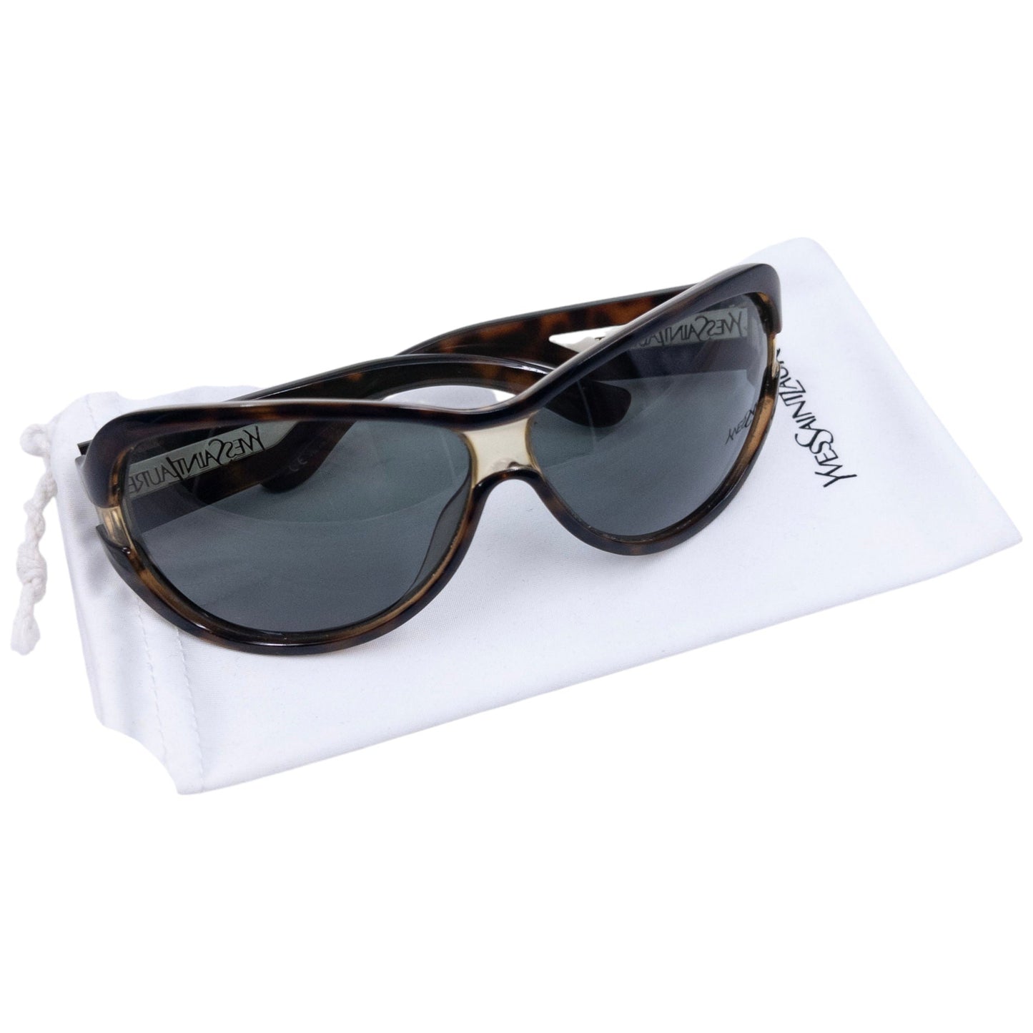 Vintage YSL Yves Saint Laurent Tortoise Shell Sunglasses