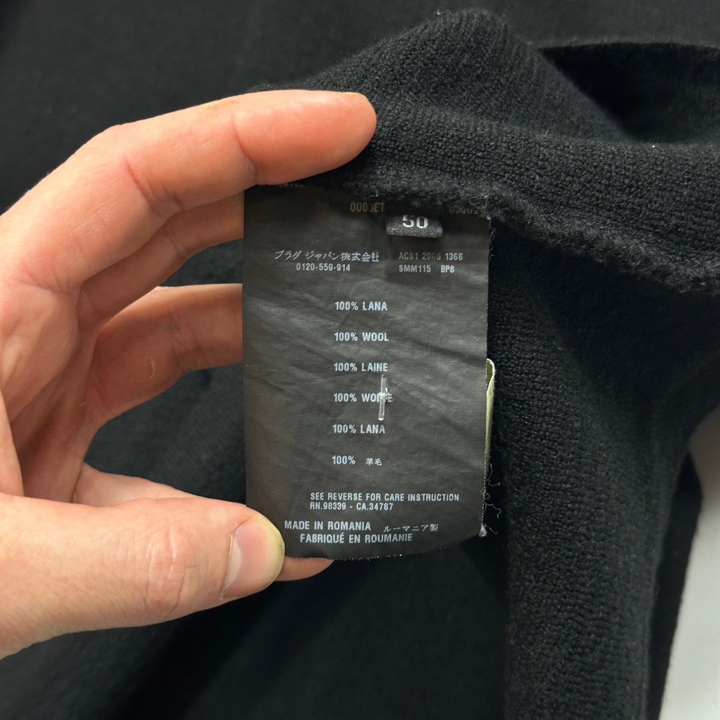 Prada Sport 2006 Ventilated Crewneck Knitted Jumper - S/M | Default Title, Black
