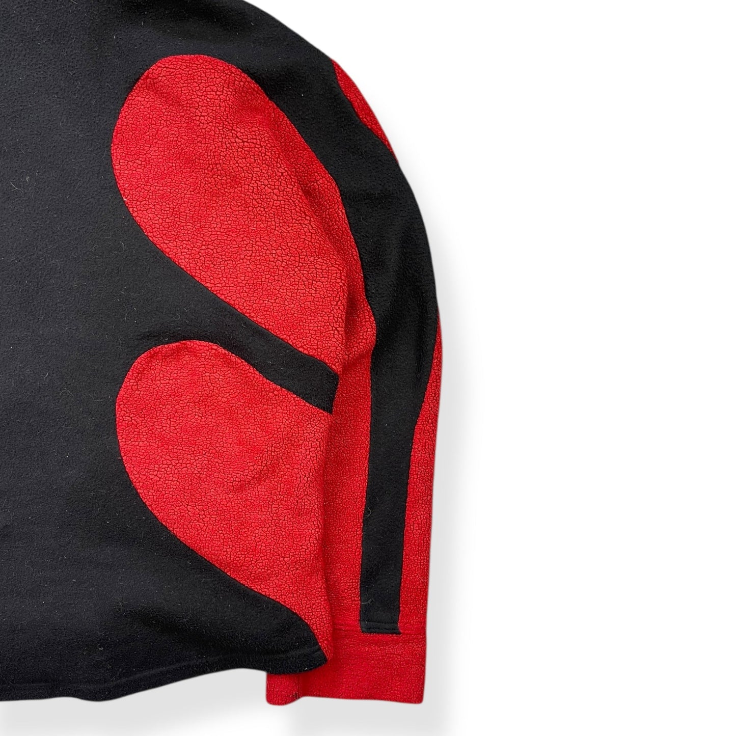 1990's Cyberdog Panelled Fleece Hoodie (L) | Default Title, Black