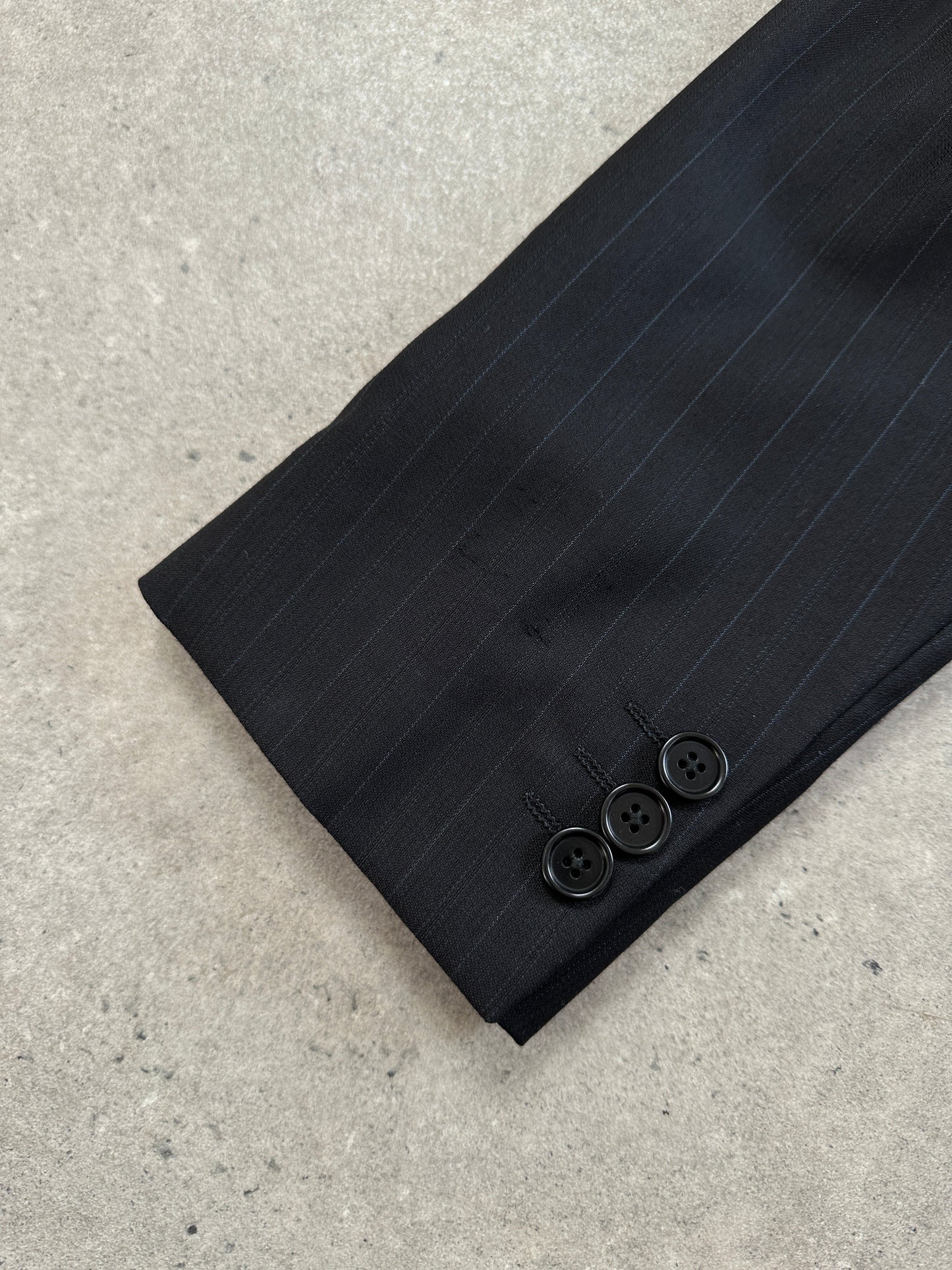 Armani Collezioni Pinstripe Pure Wool Single Breasted Blazer - 40R/M