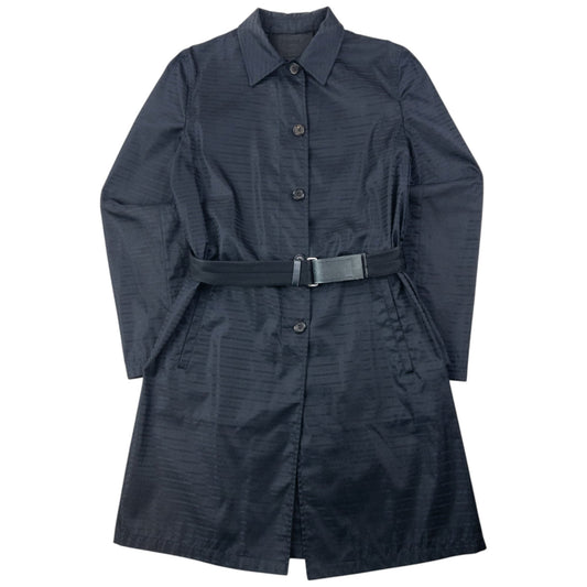 Vintage 2000s Prada Monogram Belt Waist Jacket Size XL | XL, Multicoloured