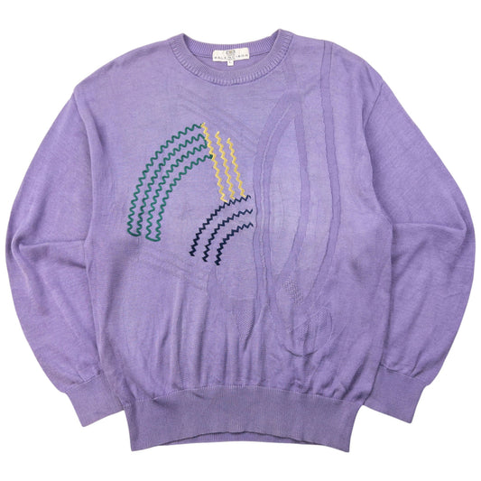Vintage Balenciaga Sports Embroidered Jumper Size M
